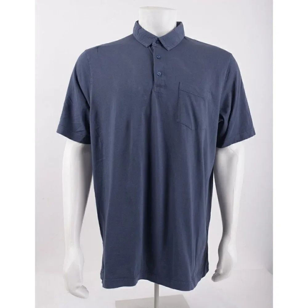 Zara Mens Polo Shirt Size M Navy Blue Contrast collar Short sleeve 6462/406 NWT